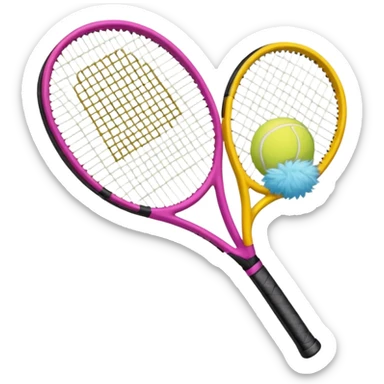 Tennis-Racket Animals sticker