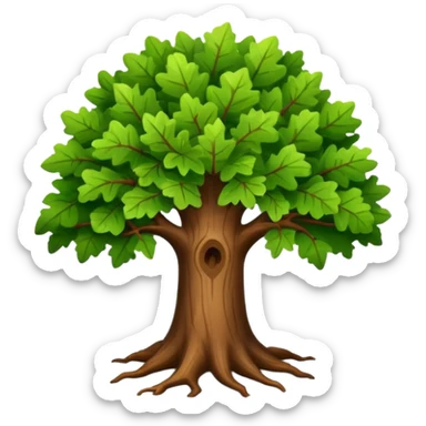Mighty oak sticker