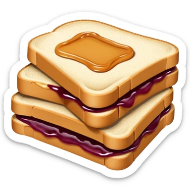Peanut butter and jelly  sticker