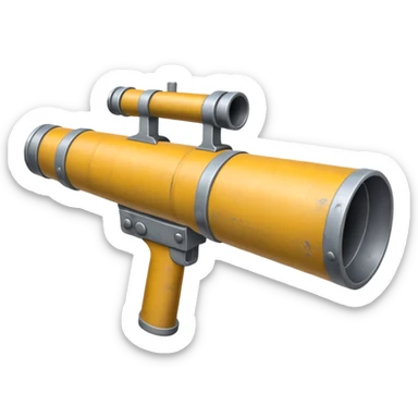 two-handled bazooka sticker