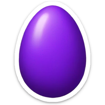 purple egg sticker
