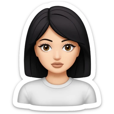 Kyile Jenner beyaz tenli ve düz baddy sticker