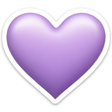 pastel purple heart sticker