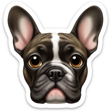 Brindle french bulldog  sticker