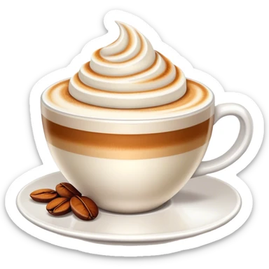 Cappuccino late  sticker