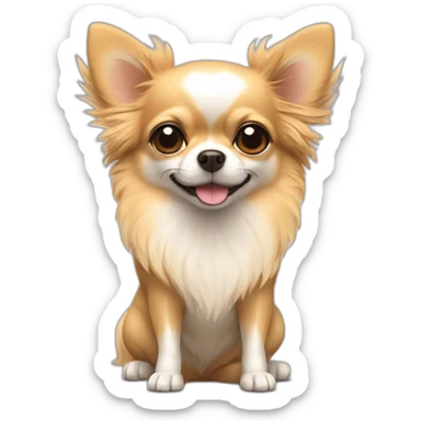Fluffy Chihuahua sticker