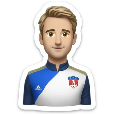 Antoine dupont équipe de France en hyper realiste sticker