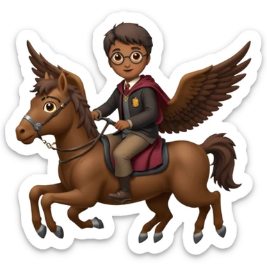 hippogriff and harry potter sticker