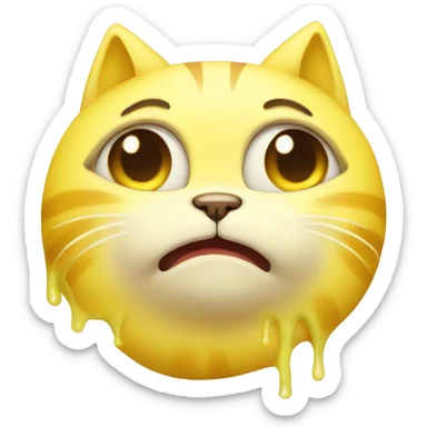 Crying banana cat sticker