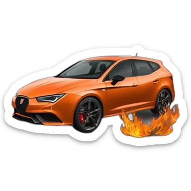 cupra born fire sticker
