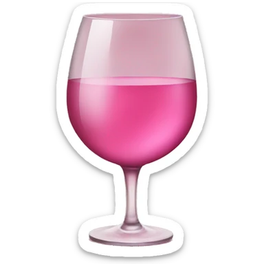 Pink wine sticker