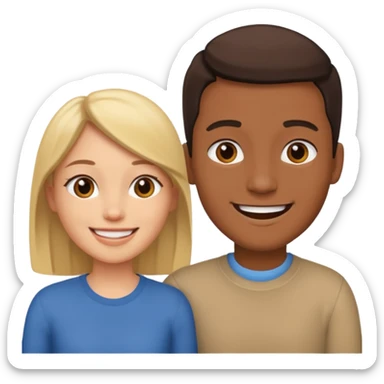 two people talking to each other sticker