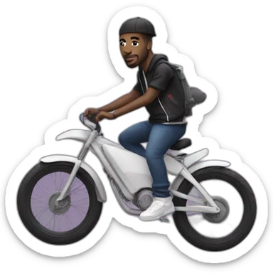 french rapper jul on a bike sticker