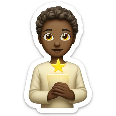 Hope wearing halo sticker