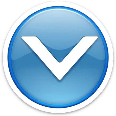Verified just blue color tick mark with tranparent bg sticker