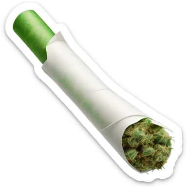 a perfectly rolled joint  sticker