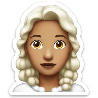 Young ms claus sticker