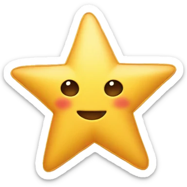 Star with ribbon sticker