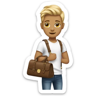 twink with an expensive handbag sticker