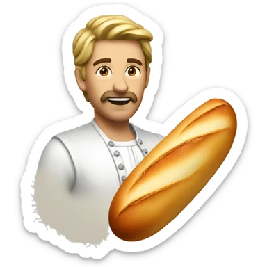 une pastèque avec un visage et une baguette magique sticker