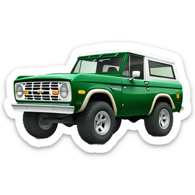 green ford bronco sticker