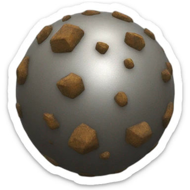 The small ball is deformed after corrosion sticker