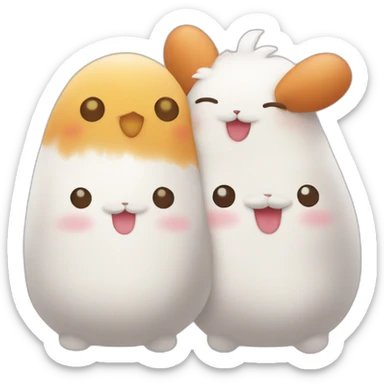 Molang and Piu piu sticker