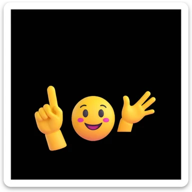 high-quality 3D emoji style illustration of a smiling emoji face with sparkles around it and an OK hand gesture, elegant bold text 'Excellent nature & perfection', minimal or gradient background, polished modern look, confident positive elegant vibe sticker