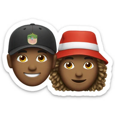 Soccer player with a hat  sticker