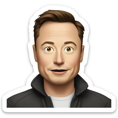 elon musk sticker