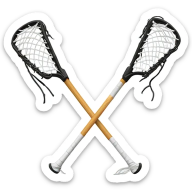 Broken Lacrosse Stick sticker