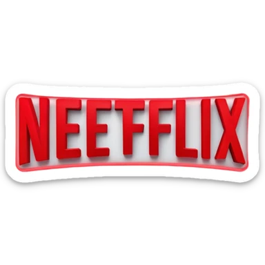 Netflix screensaver sticker