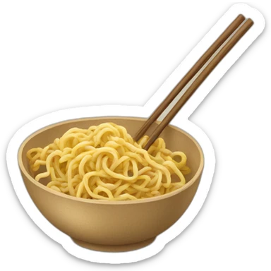 chinois qui mange des nouilles sticker