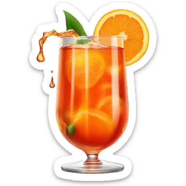 aperol Spritz looking juicy and dripping over the top sticker