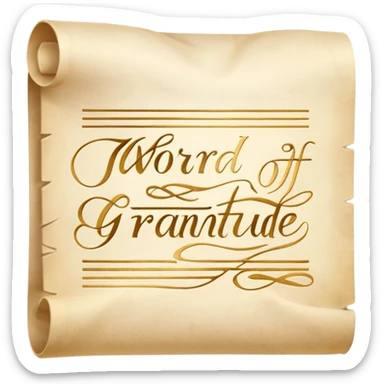 agradecimiento sticker