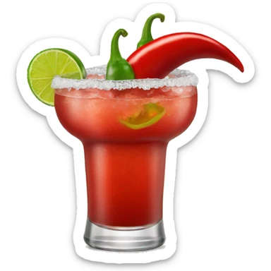 red chili margarita sticker