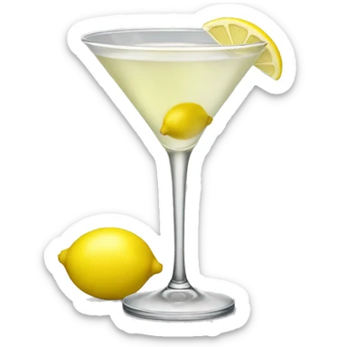 Lemon drop Martini sticker