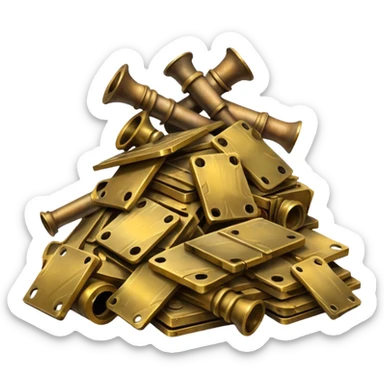 Mixe Brass scrap sticker