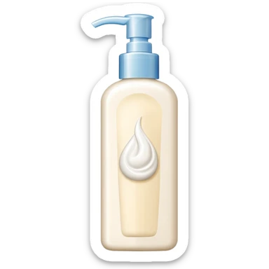 Body lotion sticker