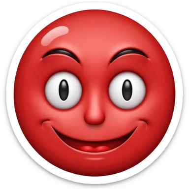 Insane smiley face  who wants to spend money and looks evil but make it with red tired eyes because it’s addicted  sticker