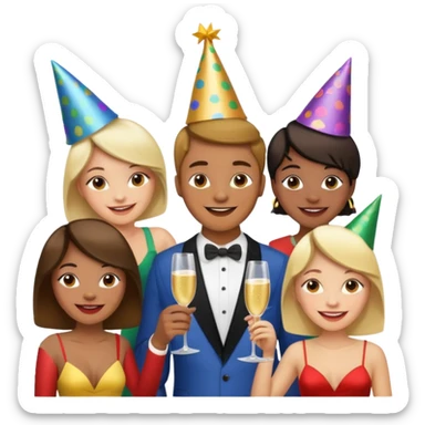 generate me 15 persons sticker