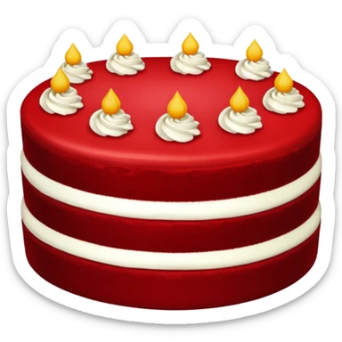 red velvet cake sticker