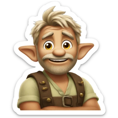 gruff from tinker bell sticker