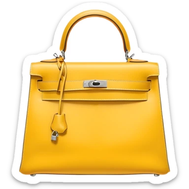hermes kelly yellow bag sticker