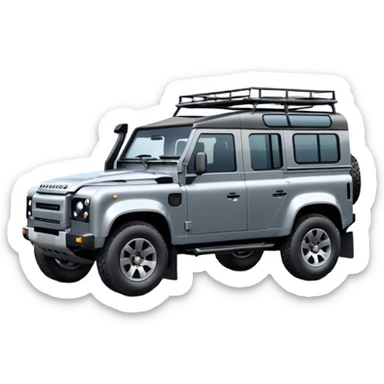2025 my25.5 Landrover Defender in Carpathian Grey with gloss black accents sticker