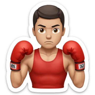 boxing champion sticker