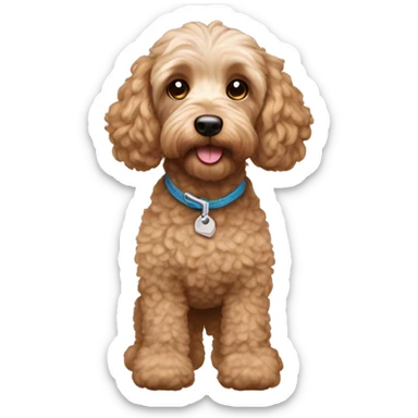 Cockapoo wearing uggs sticker