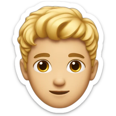 Boy looking romantically  sticker