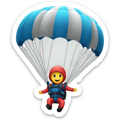 Parachuting  sticker