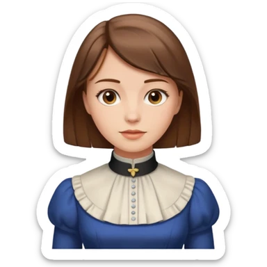 1900's european female sticker